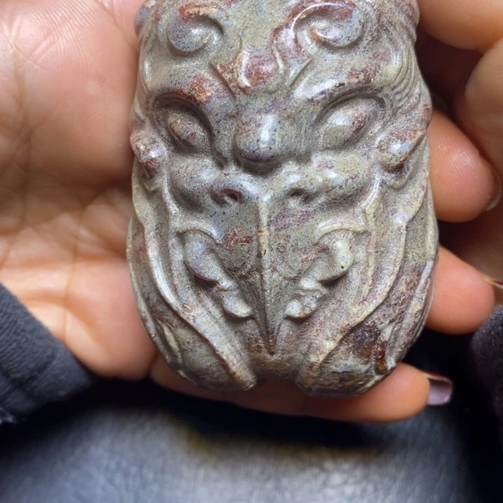 白玉菩提吊坠摆件