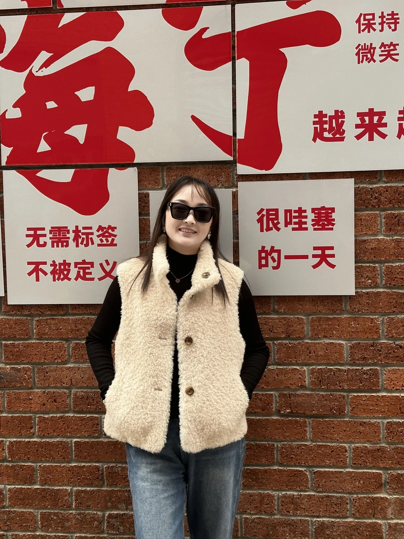 2025秋冬韩版高级感女士100%羊毛立领双面穿马甲加厚时尚百搭休闲