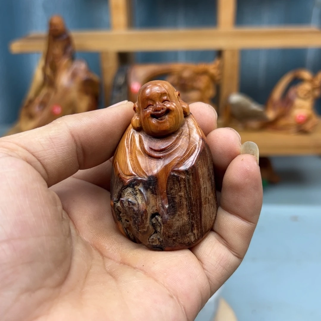知***乐木崖柏木摆件手把件