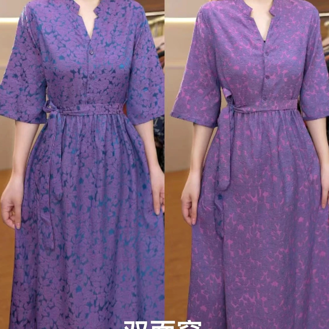 6333-23新款女士夏季双面穿连衣裙