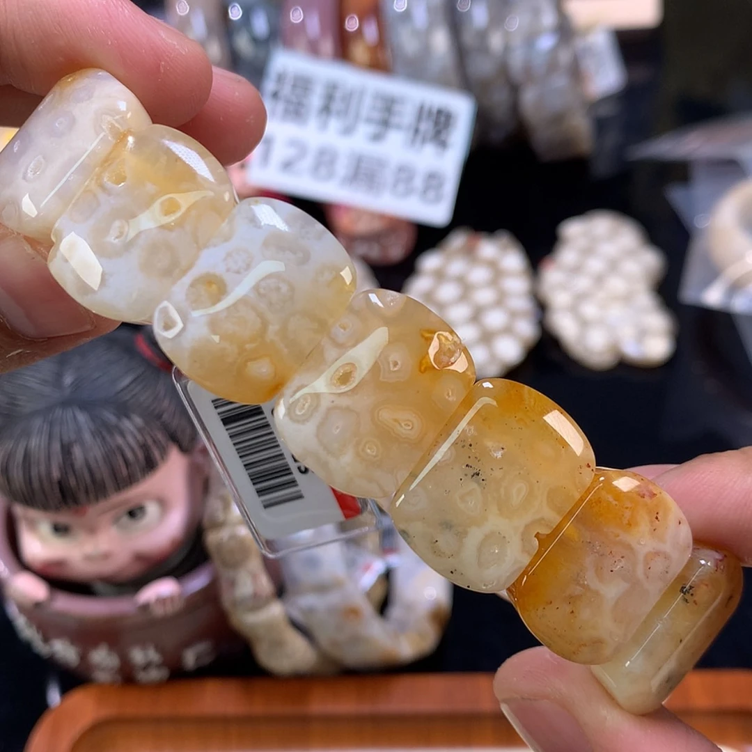 【闪购商品】颈饰未镶嵌硅化珊瑚（珊瑚玉）61号冰糖共生