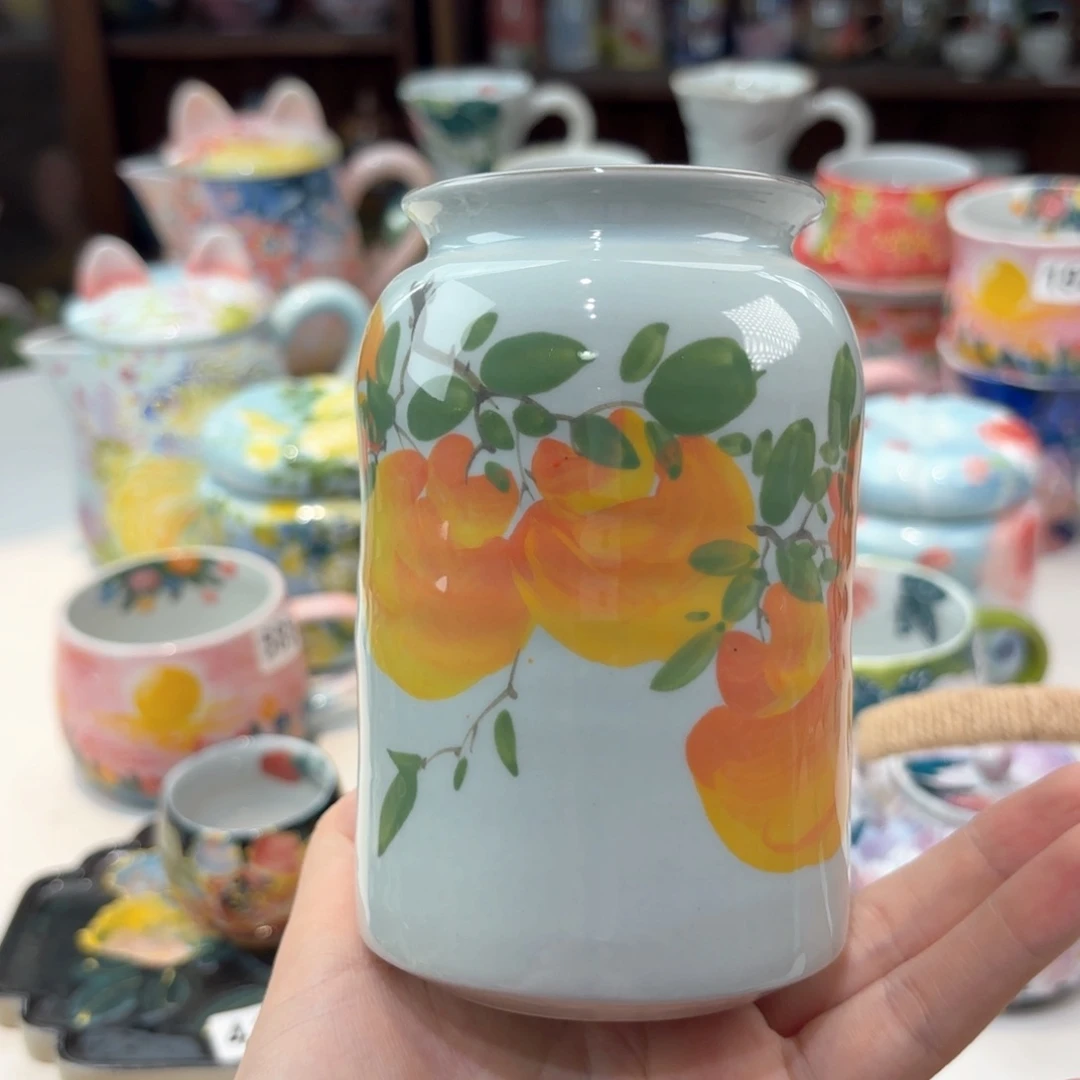 景德镇手绘高温釉下彩陶瓷茶具