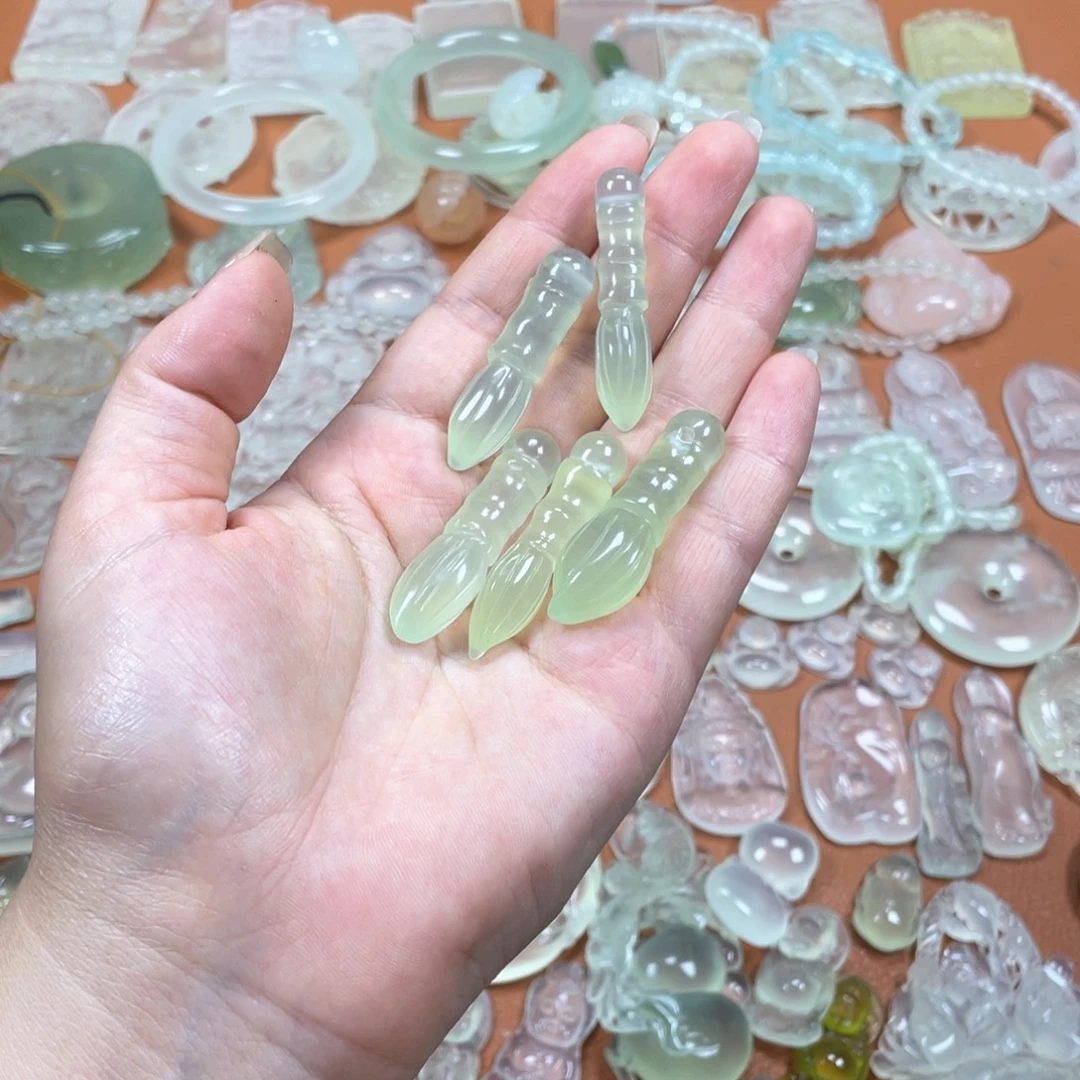 蛇纹石玉未镶嵌多样性随机发一