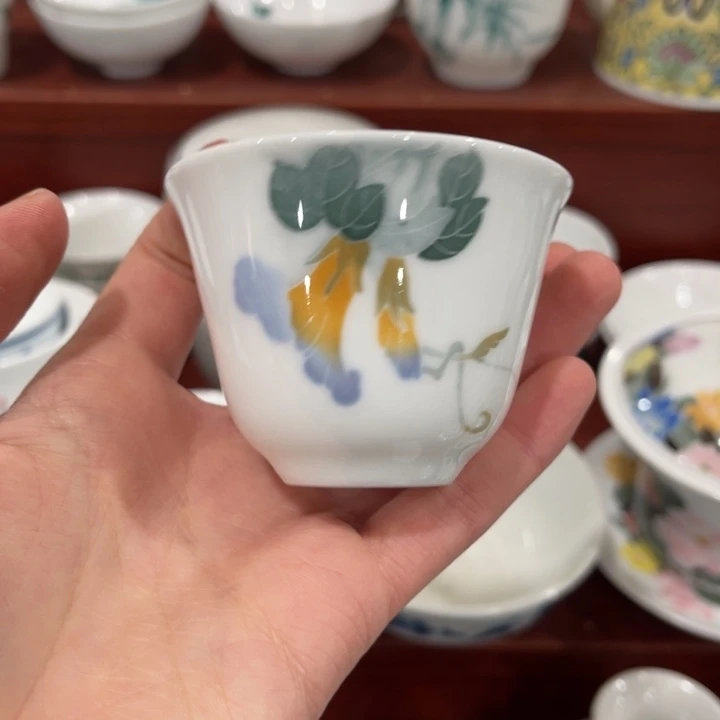 陶瓷醴陵釉下手绘50毫升