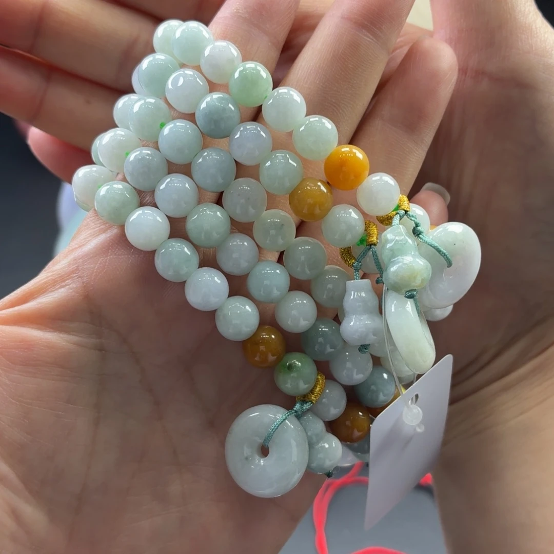 翡翠未镶嵌挂件翡翠手串随机发