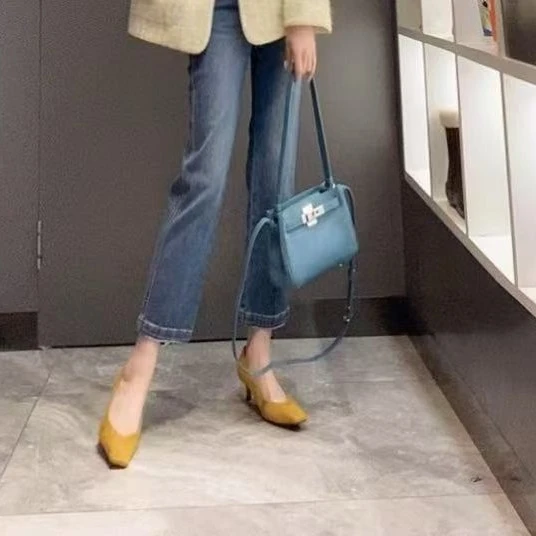 Danjun“腰带烟管裤”仔裤