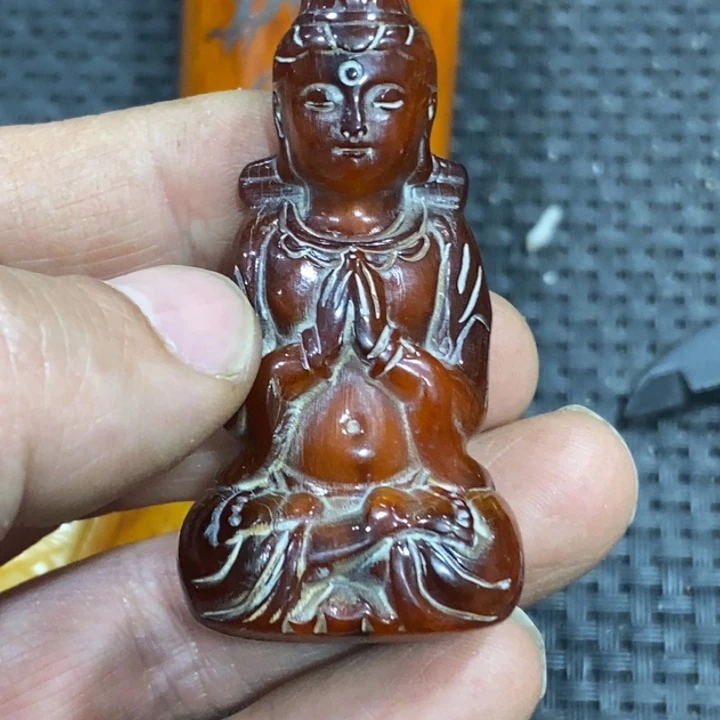 滴血莲花菩提吊坠