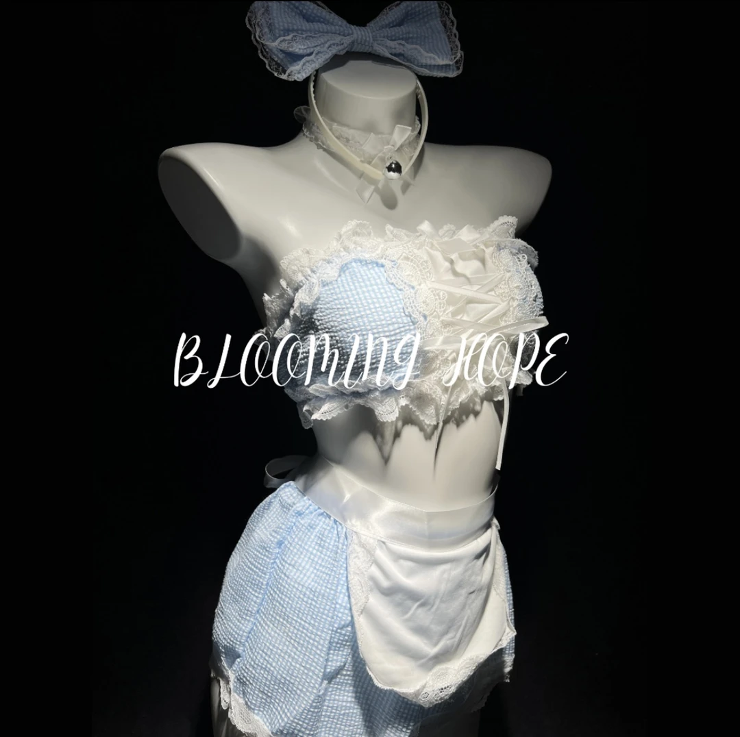 日系蕾丝甜美风纯欲风性感jk制服套装薄款辣妹成人制服超短款睡衣