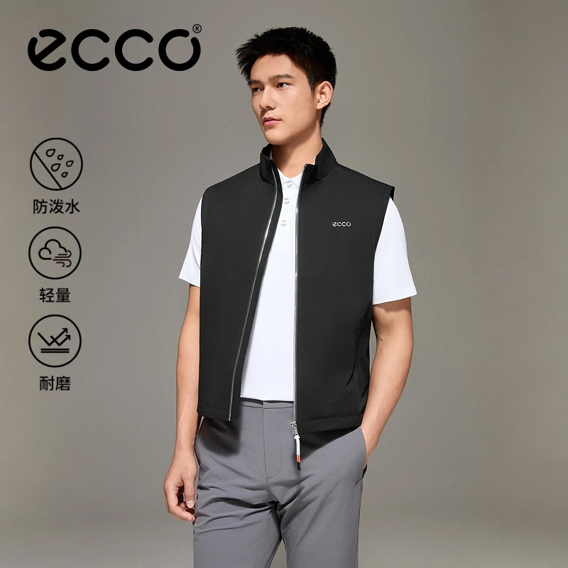 ECCO爱步高尔夫马甲26新款防泼水户外休闲运动服男款EG261J026M