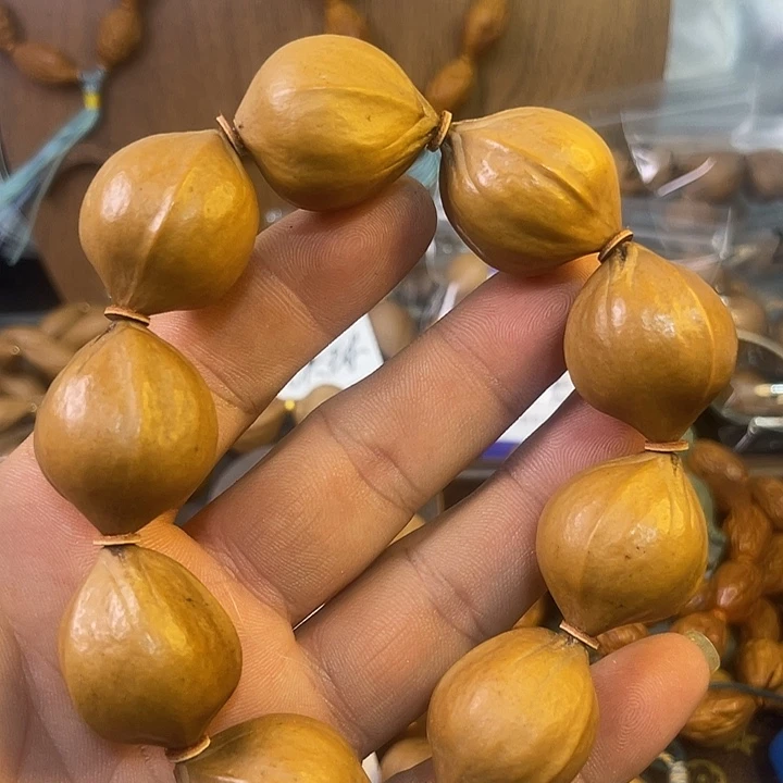 上***盘手串橄榄核梅林黄胖2.4