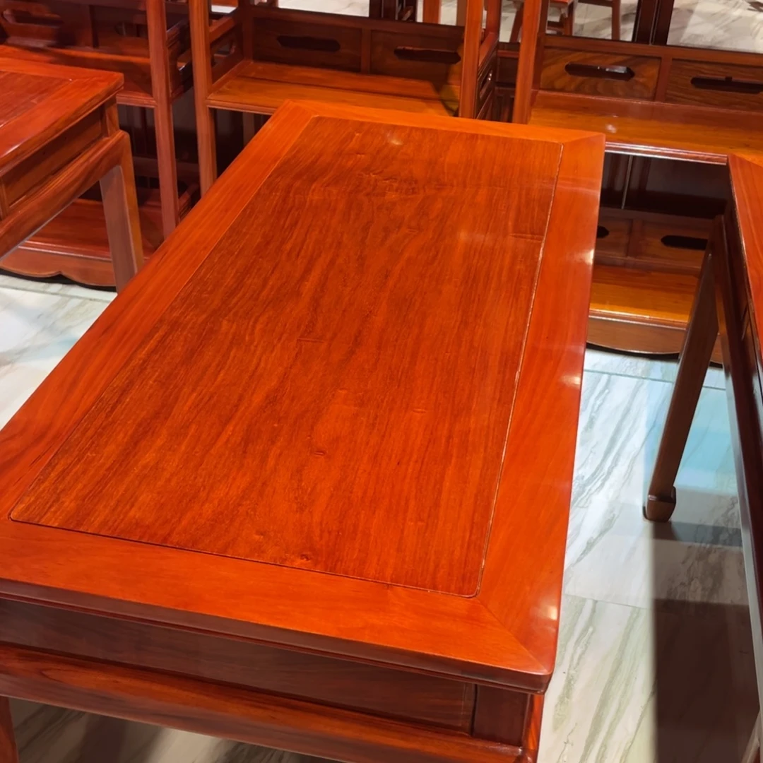 一***舟紫檀木类成套家具缅甸花梨木