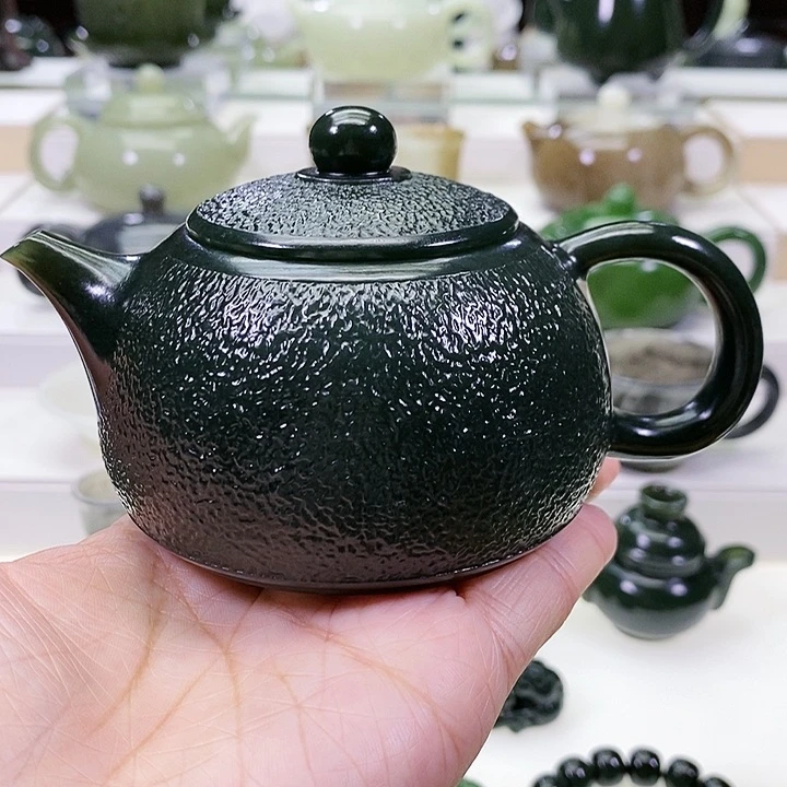 未镶嵌和田玉挂件茶壶200m l