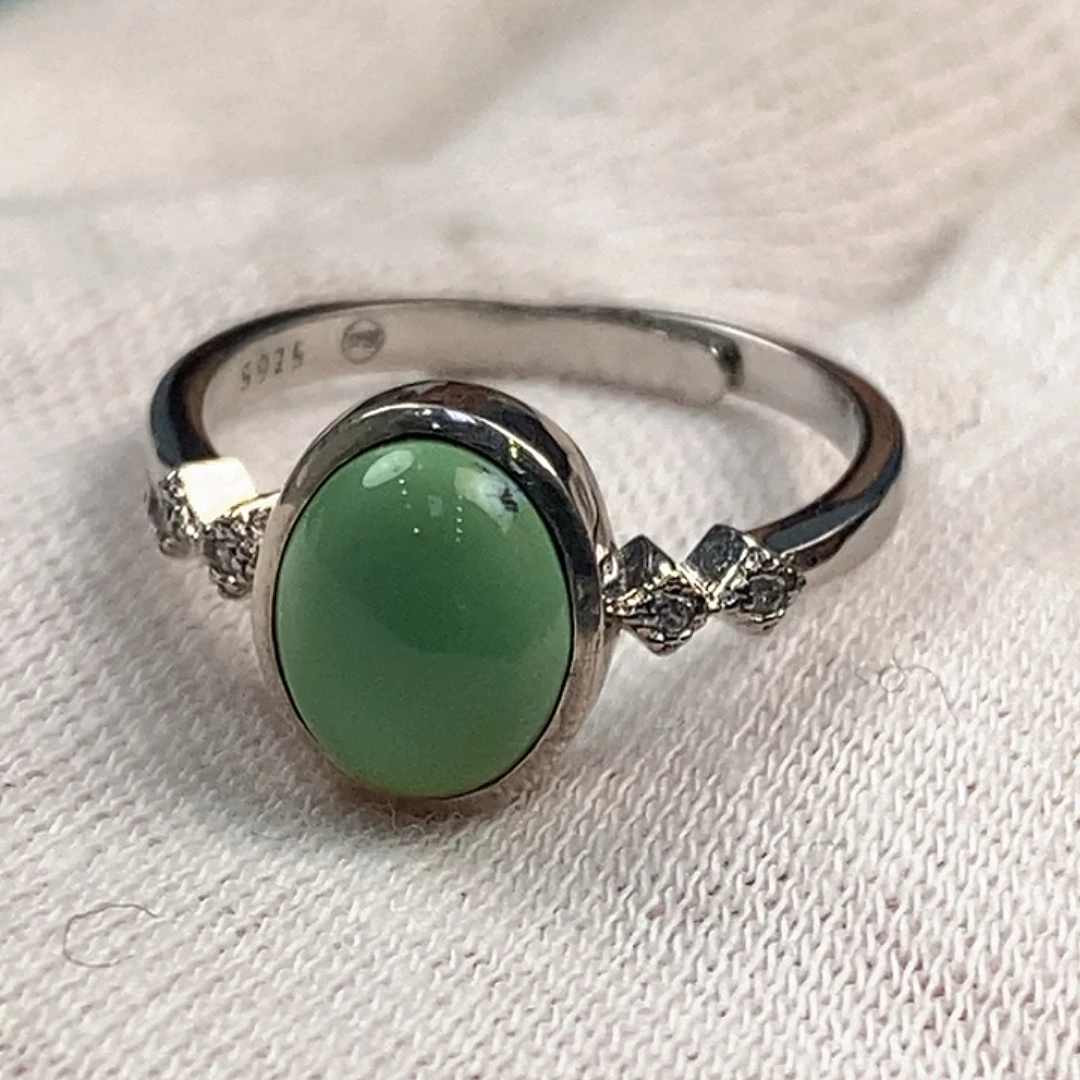 绿松石银S925镶嵌珠宝奇石