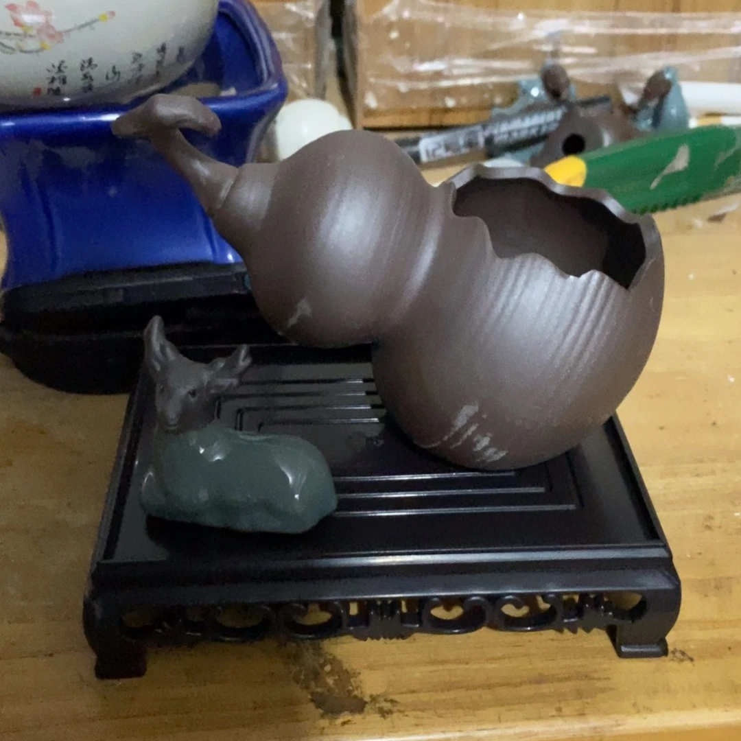 紫砂陶瓷花盆浮力