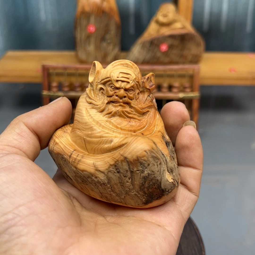 青****木崖柏木摆件手把件