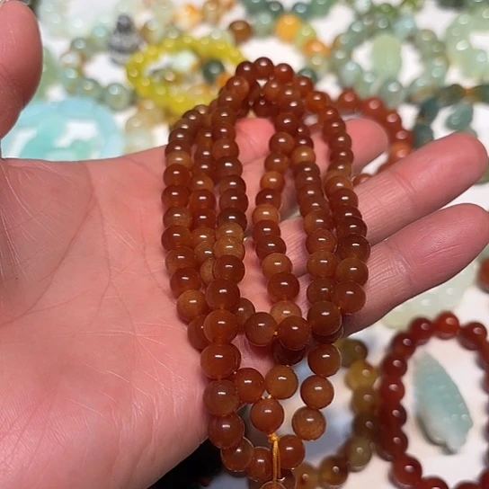 蛇纹石玉未镶嵌项链