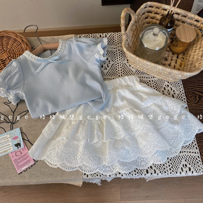 女童夏装套装2025新款洋气韩版女宝宝时髦夏季两件套