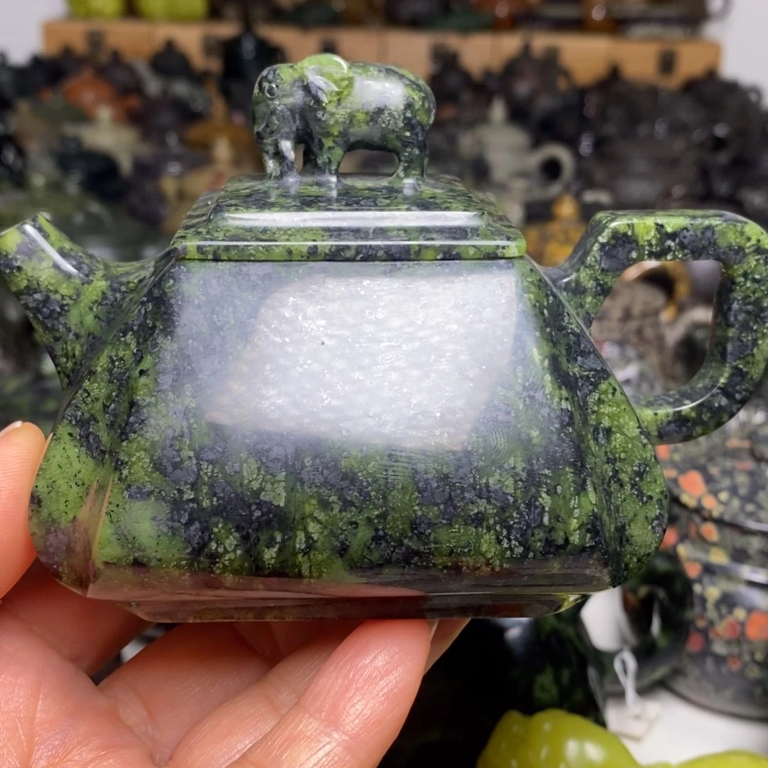 藏玉药王石四方抽角石瓢220cc