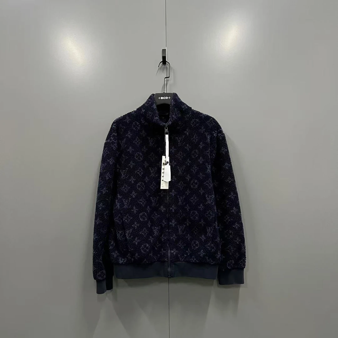 95新 LouisVuitton/路易威登 yy 蓝色泰迪老花夹克 S码/000682