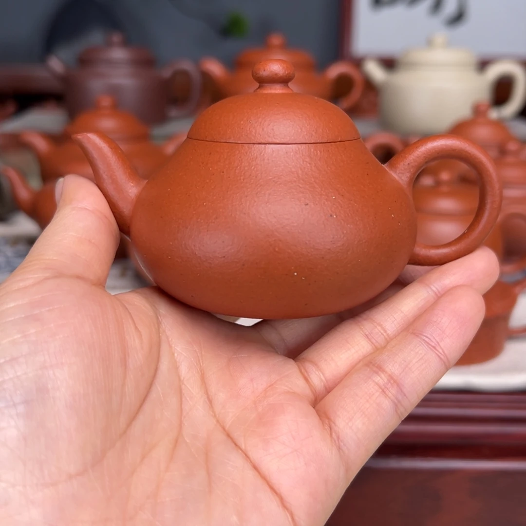 紫砂茶壶宝山红泥120