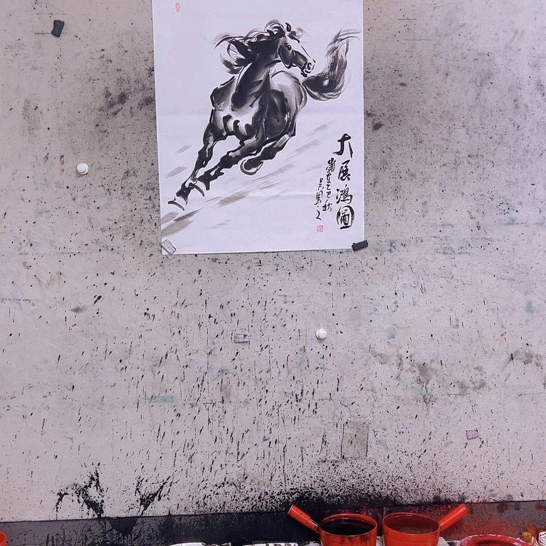 仙***行国画三尺90x70cmcm