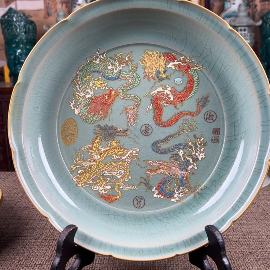 瓷片正能量陶瓷艺术品