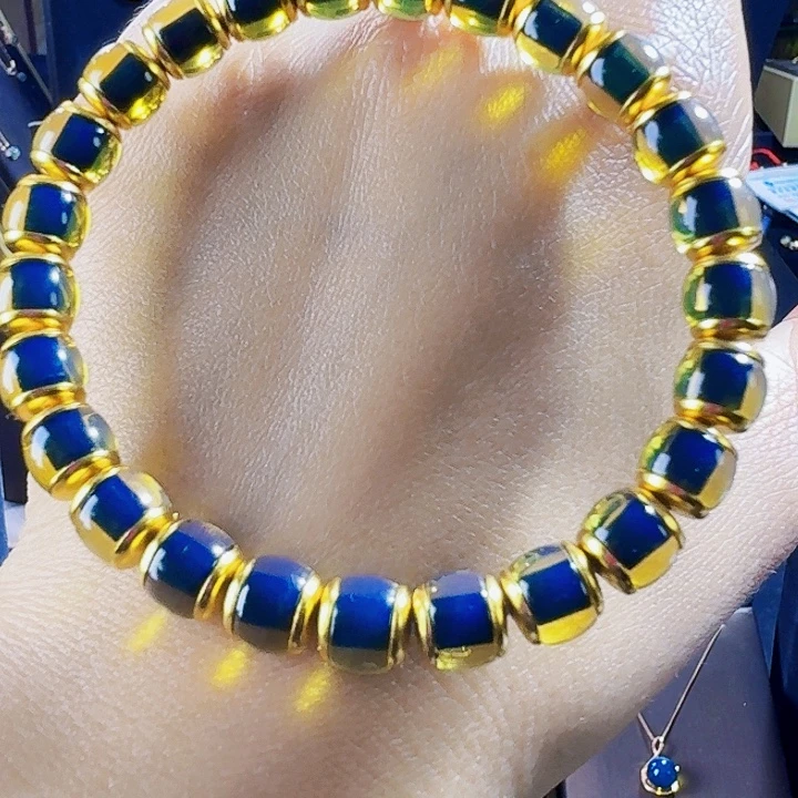 琥珀银S925镶嵌手链墨西哥