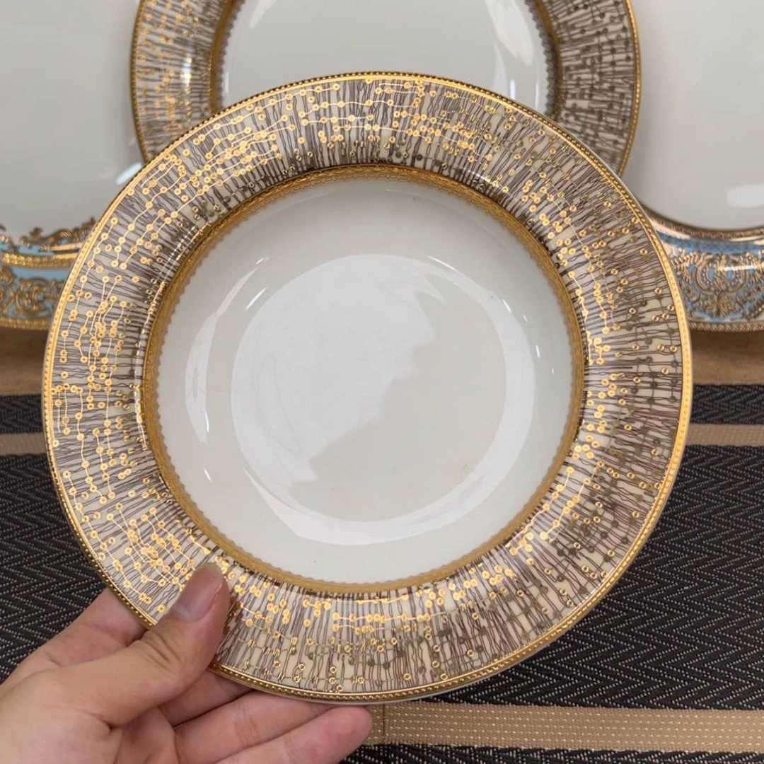 【闪购商品】瓷片8.5寸草帽盘两个一单福利价