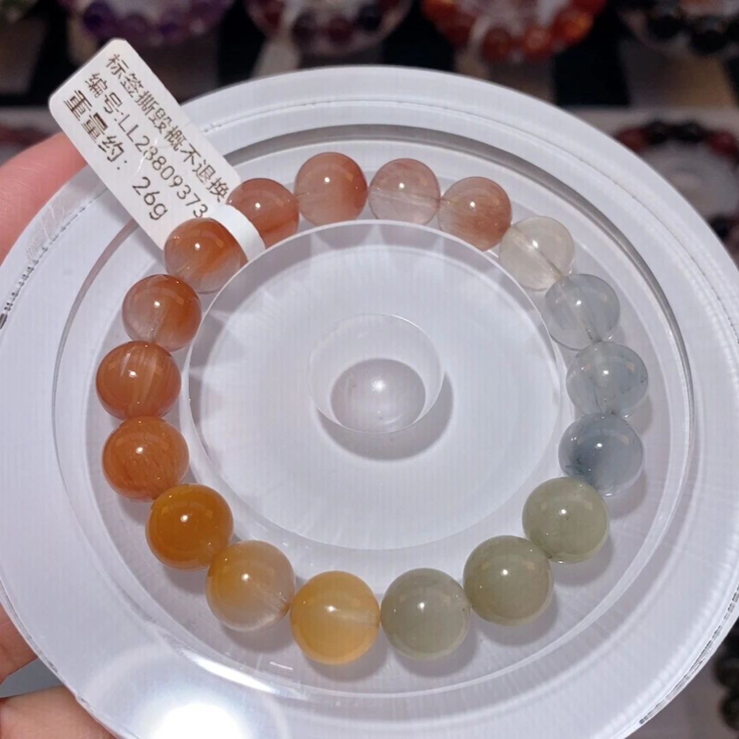 未镶嵌手链水晶F彩兔毛10