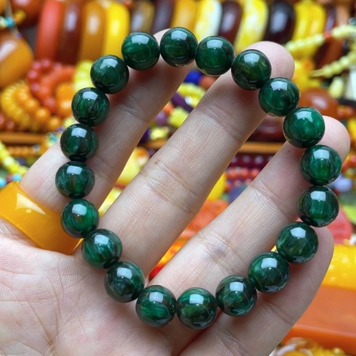 树脂制品14号绿色手串