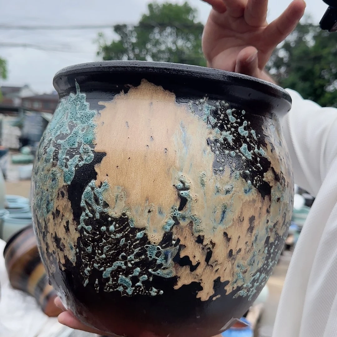 紫砂花盆王嫂花盆0924-533高25口25