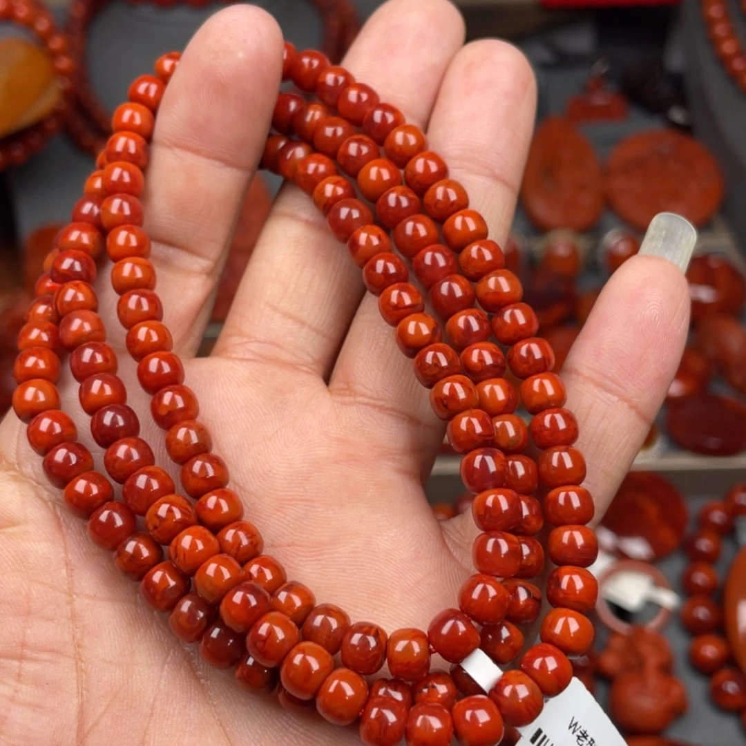 【闪购商品】南红玛瑙珠宝奇石未镶嵌多圈6