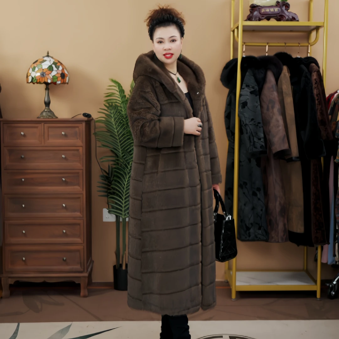 【老板专属】9675  冬季连帽保暖气质设计师高端百搭外套