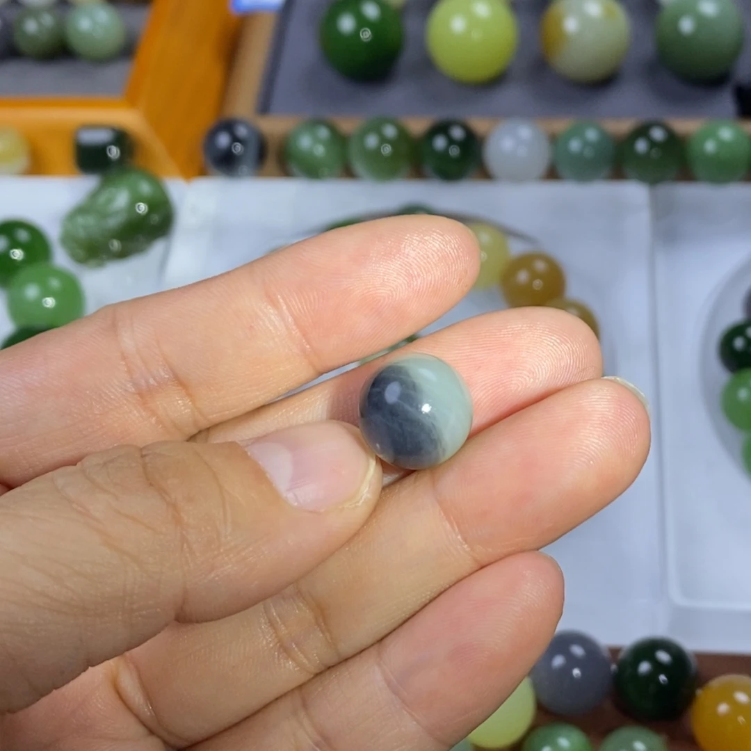 滔***、和田玉散珠卡12青花