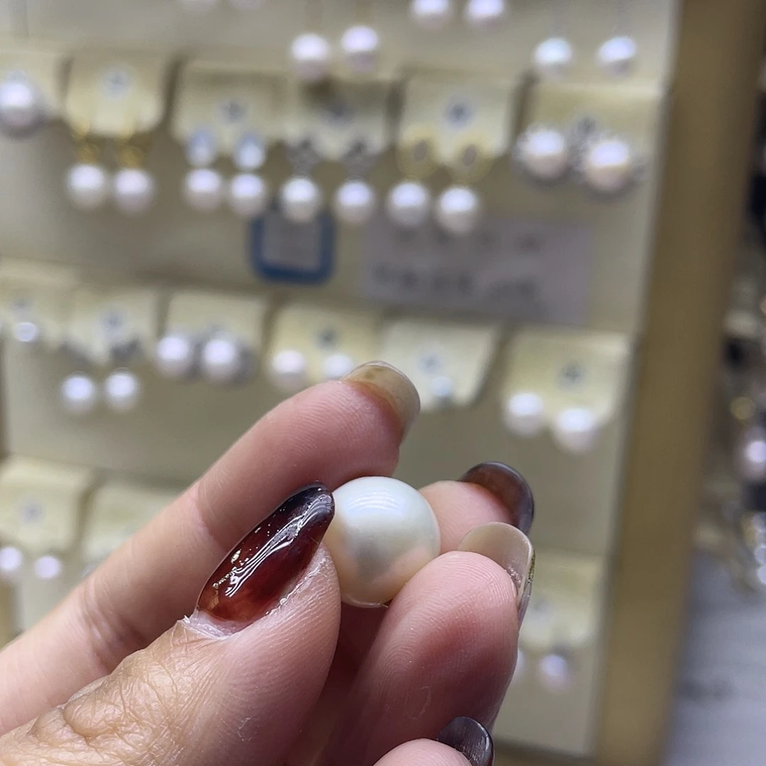 淡水珍珠项链18K金镶嵌