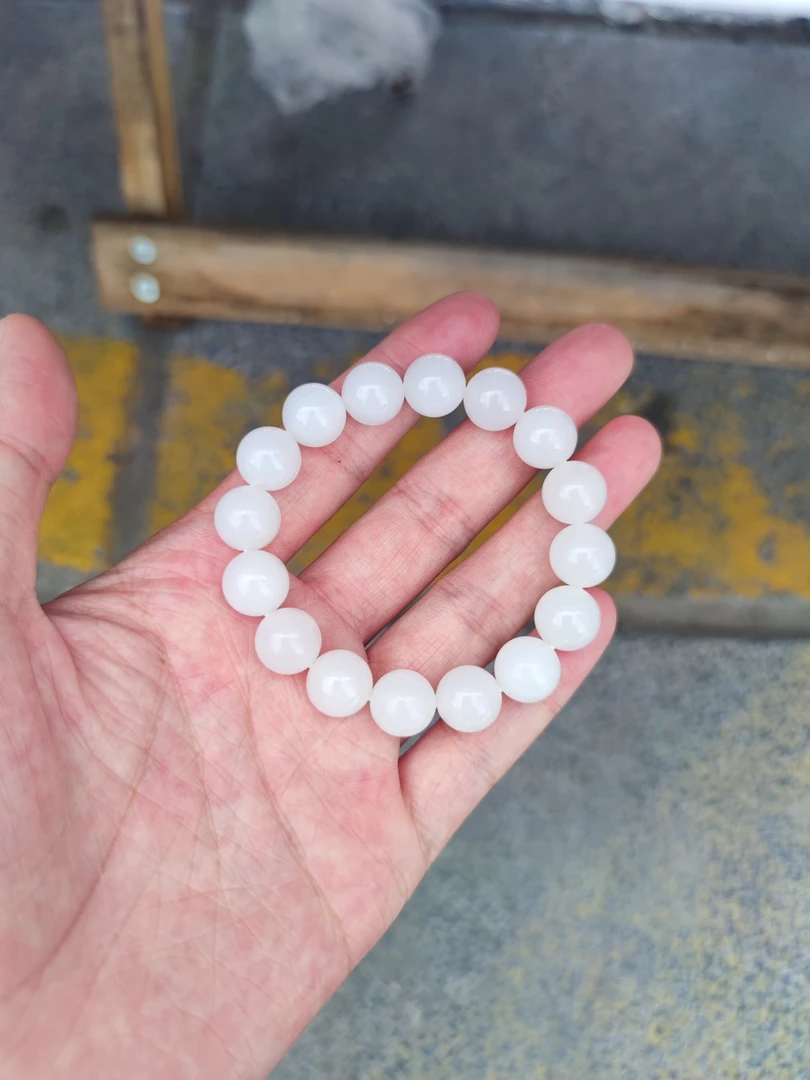 和田玉和田玉白玉手串