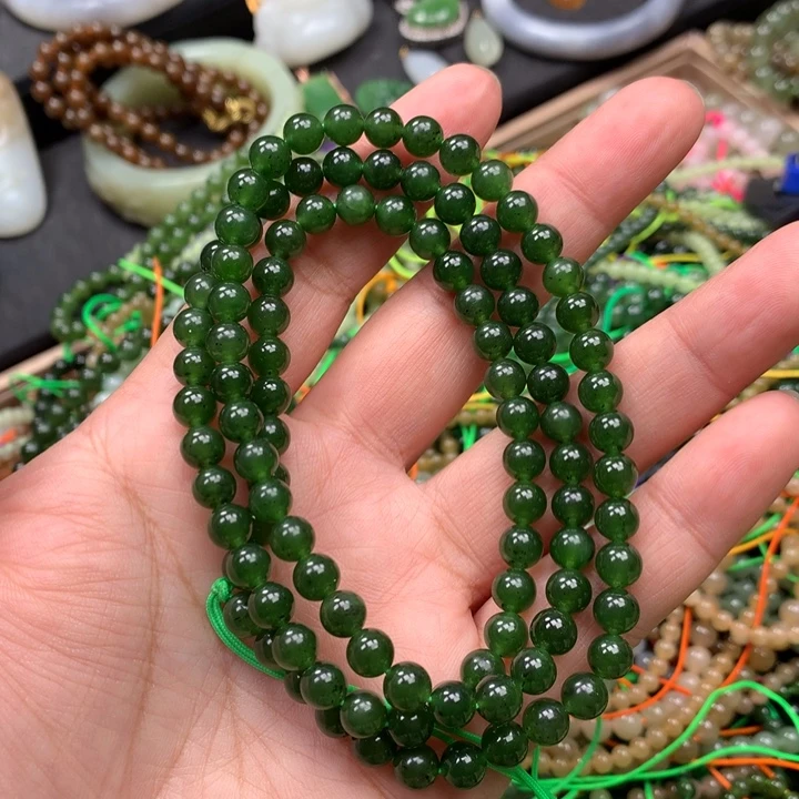 和田玉未镶嵌手链117