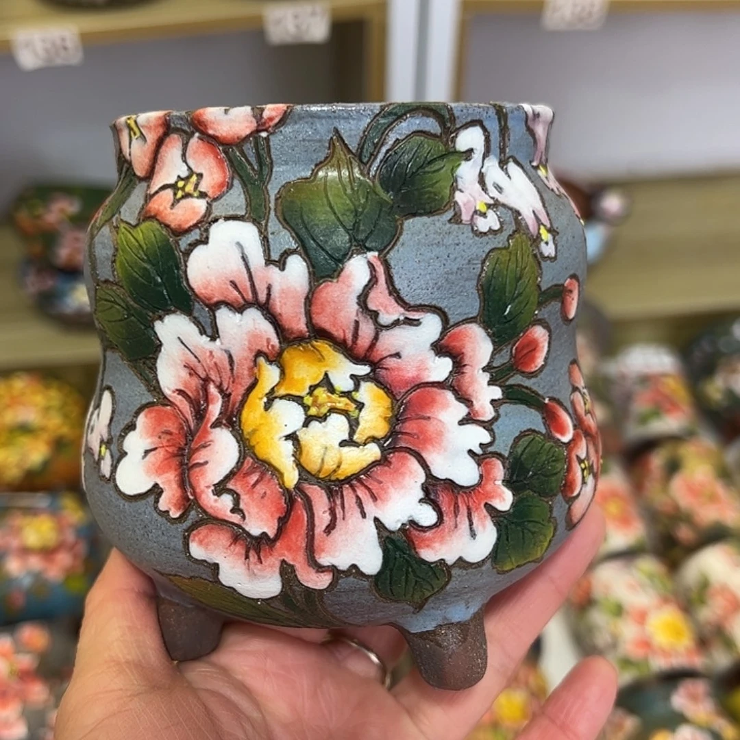 景德镇陶瓷花盆景德镇陶瓷花盆