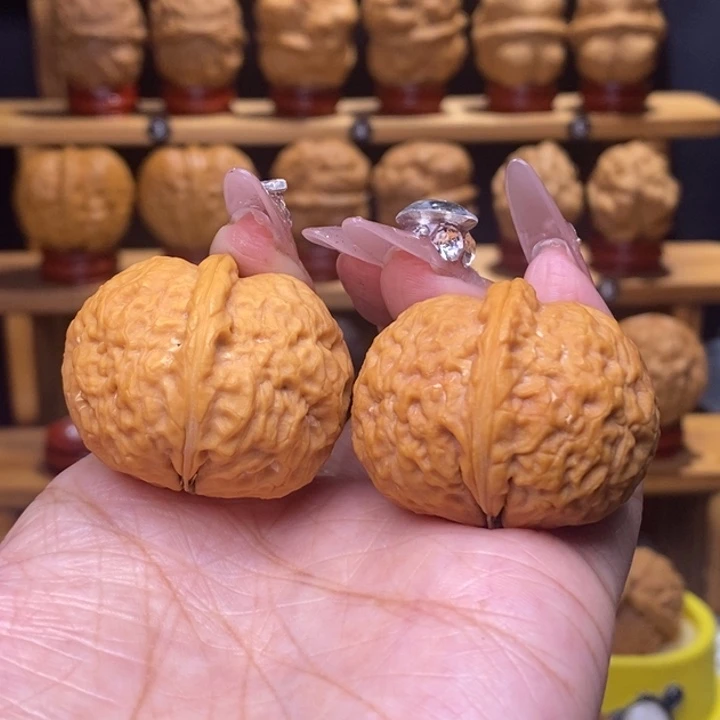 W***咚把件文玩核桃石奎元宝8号