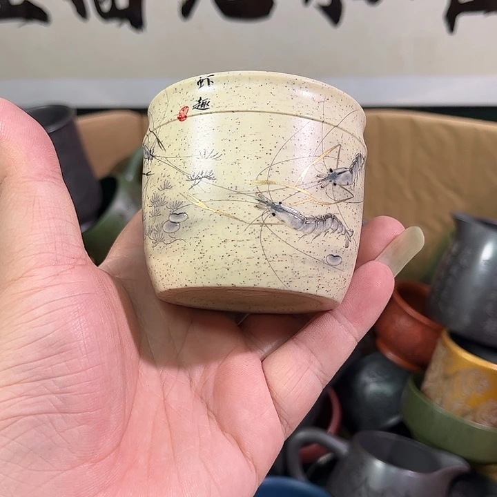 茶杯紫砂全手工紫砂主人杯