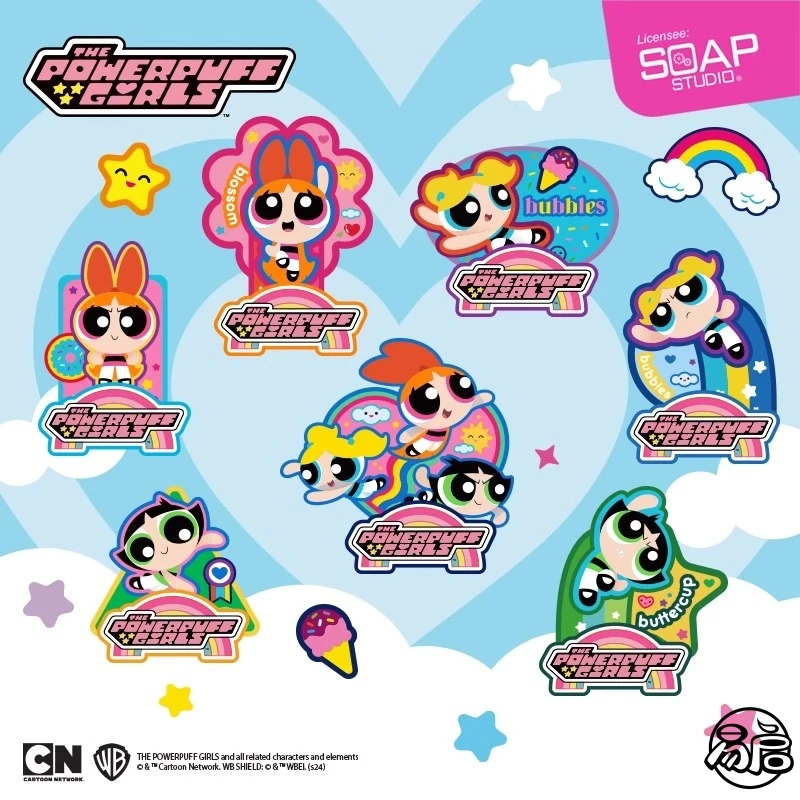 Soap Studio华纳飞天小女警磁贴徽章座盲盒潮流潮玩收藏女生礼物