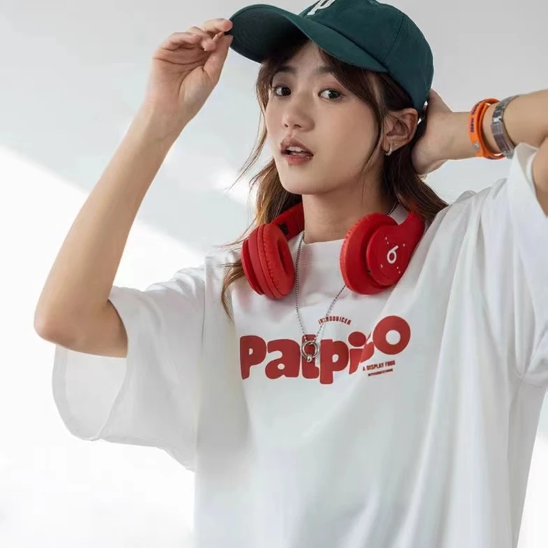 【纯棉】白色纯棉宽松oversize短袖T恤女2023年新款春夏ins潮