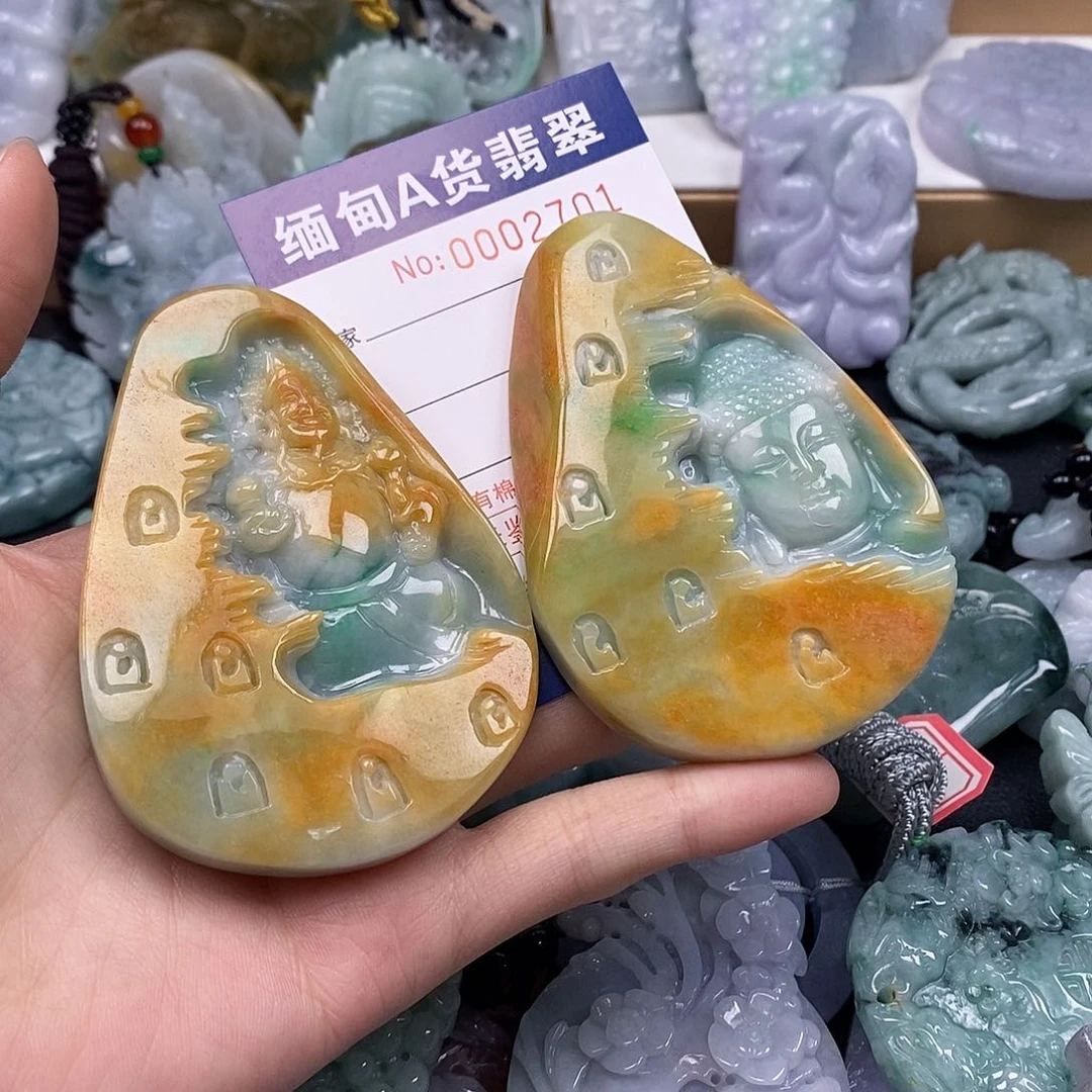 吊坠(不含链)未镶嵌翡翠八**财