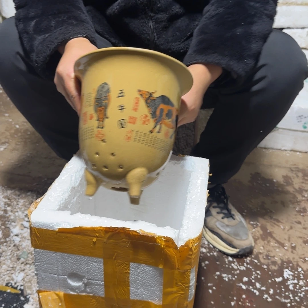 紫砂花盆口径16.22口径