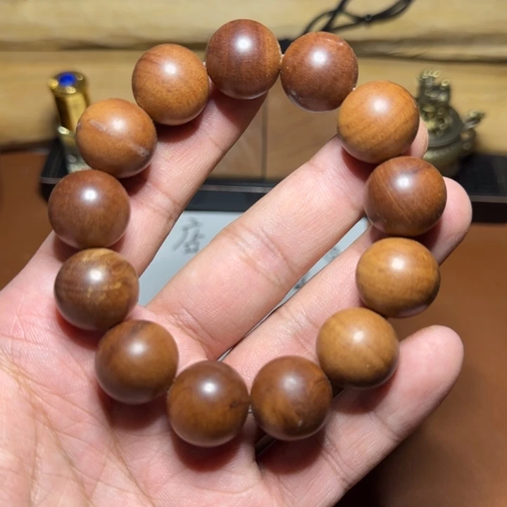 檀香木手串/手链迈索尔老山檀香1.8丑珠瑕疵