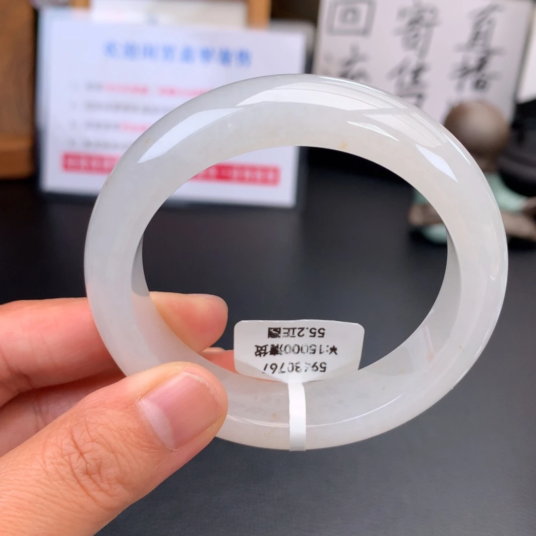 未镶嵌手镯翡翠【回流强推】糯冰起胶冰糖底无纹裂