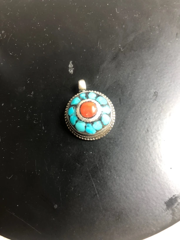 铜石英质玉吊坠 精美漂亮纯手工藏式吊坠