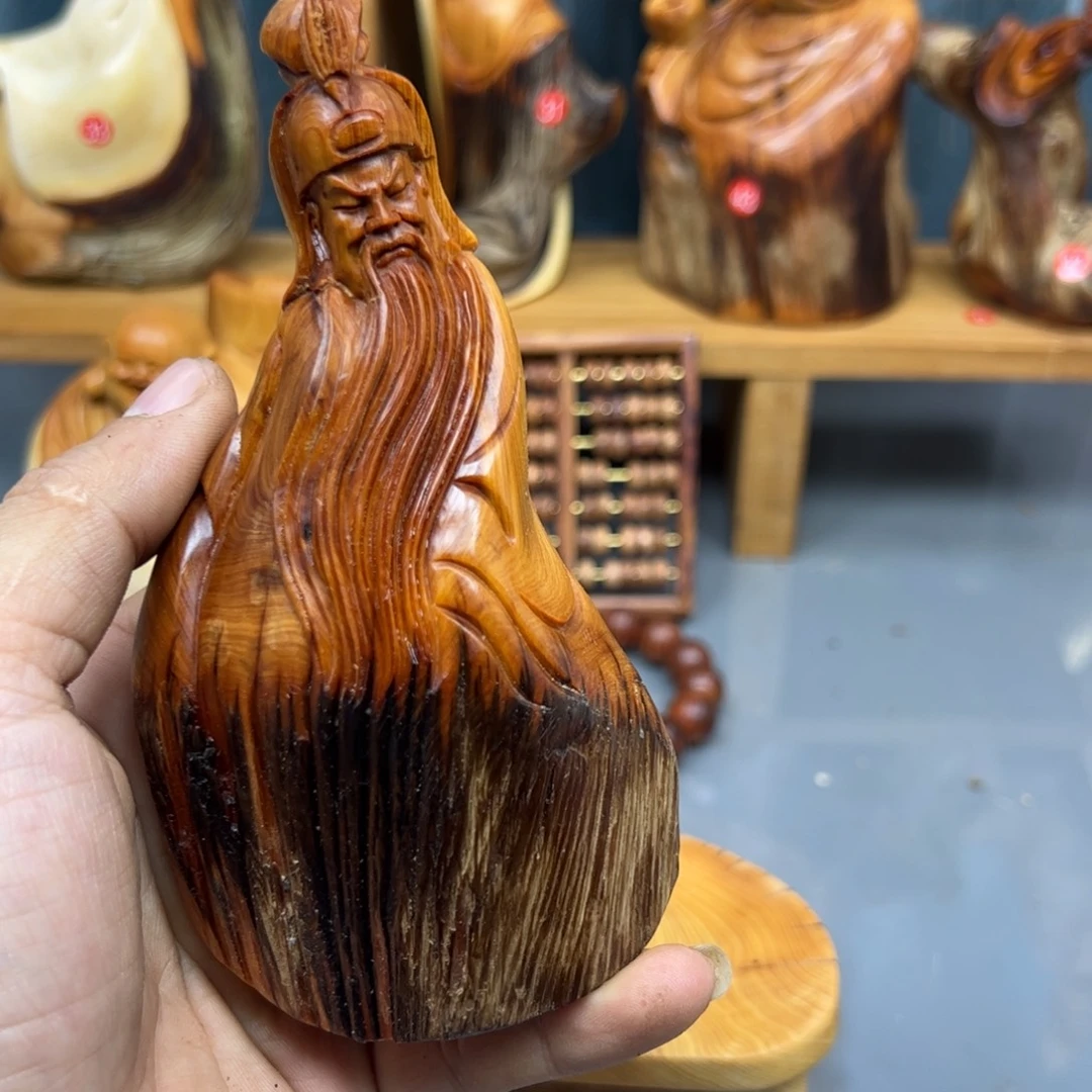 月***泉木崖柏木摆件手把件