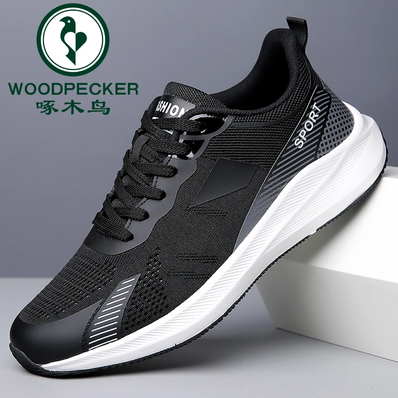 啄木鸟正品男鞋运动鞋夏季男士休闲鞋2025新款透气软底轻便男鞋