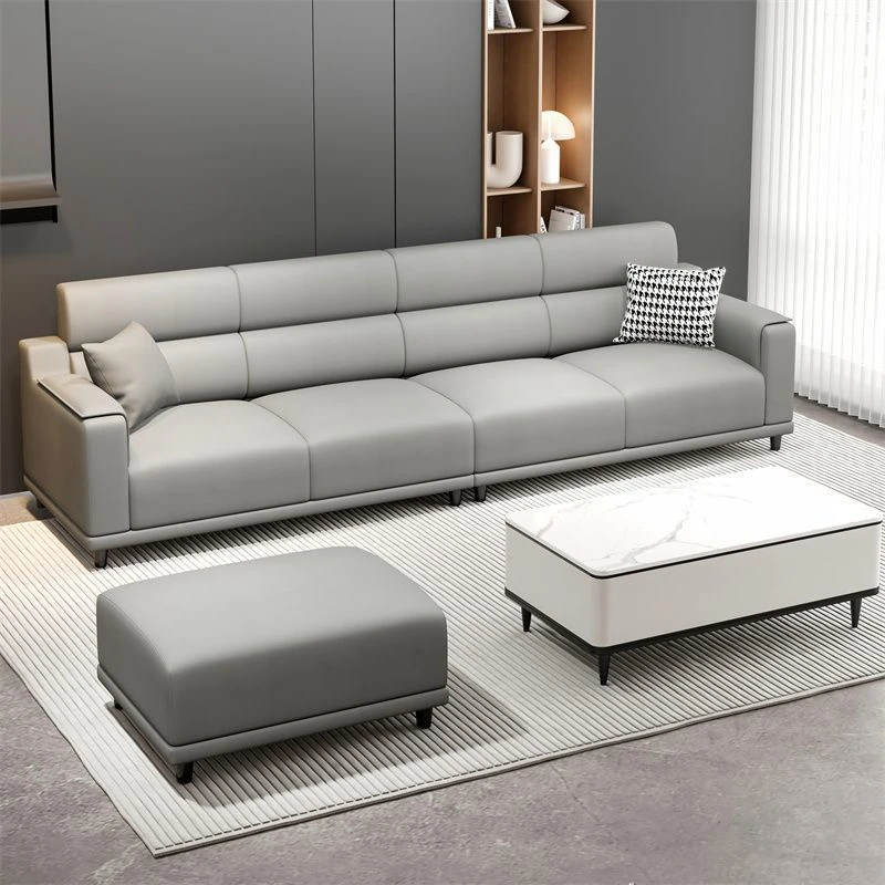 沙发极简客厅新款高贵典雅上档次家用农村免洗科技布艺现代简约风